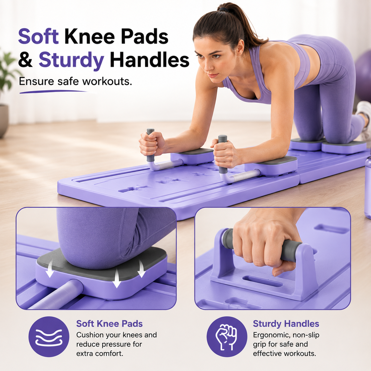 Multifunction & Foldable Pilates Platform With Timer
