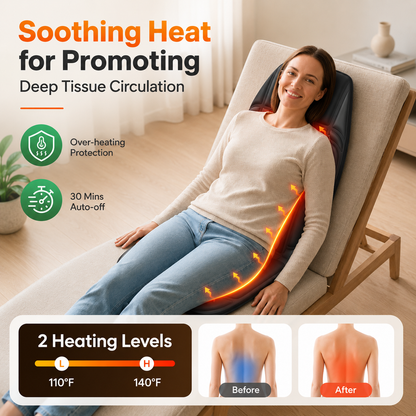 8-Node Heated Seat Massager