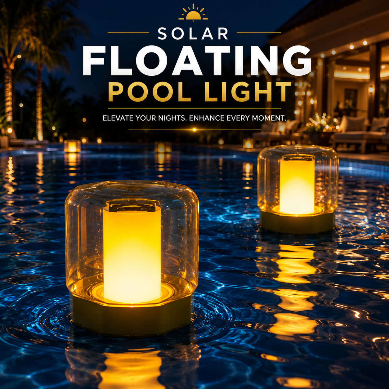 Solar Floating Pool Light