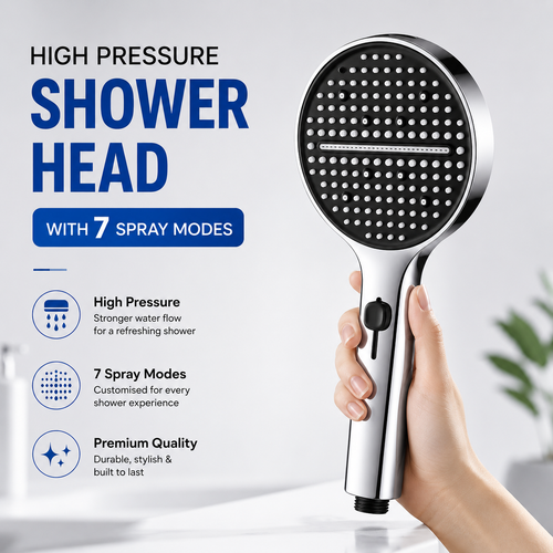 Shower Head With 7 Adjustable Modes