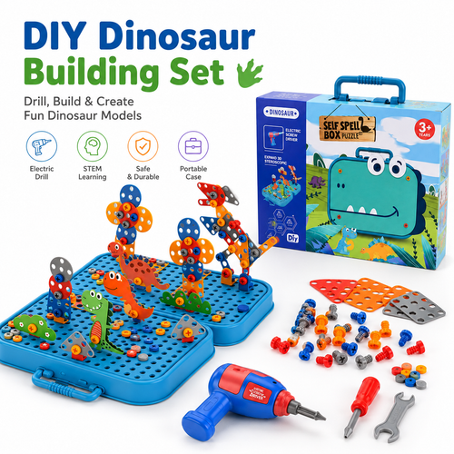 DIY Puzzle Tool Box For Kids