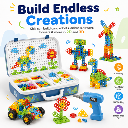 DIY Puzzle Tool Box For Kids