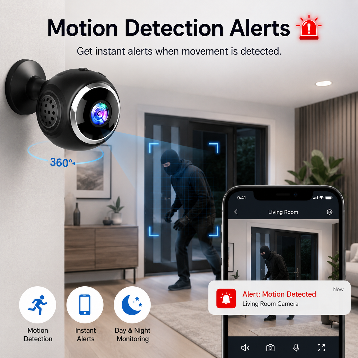 Smart Mini WiFi Security Camera