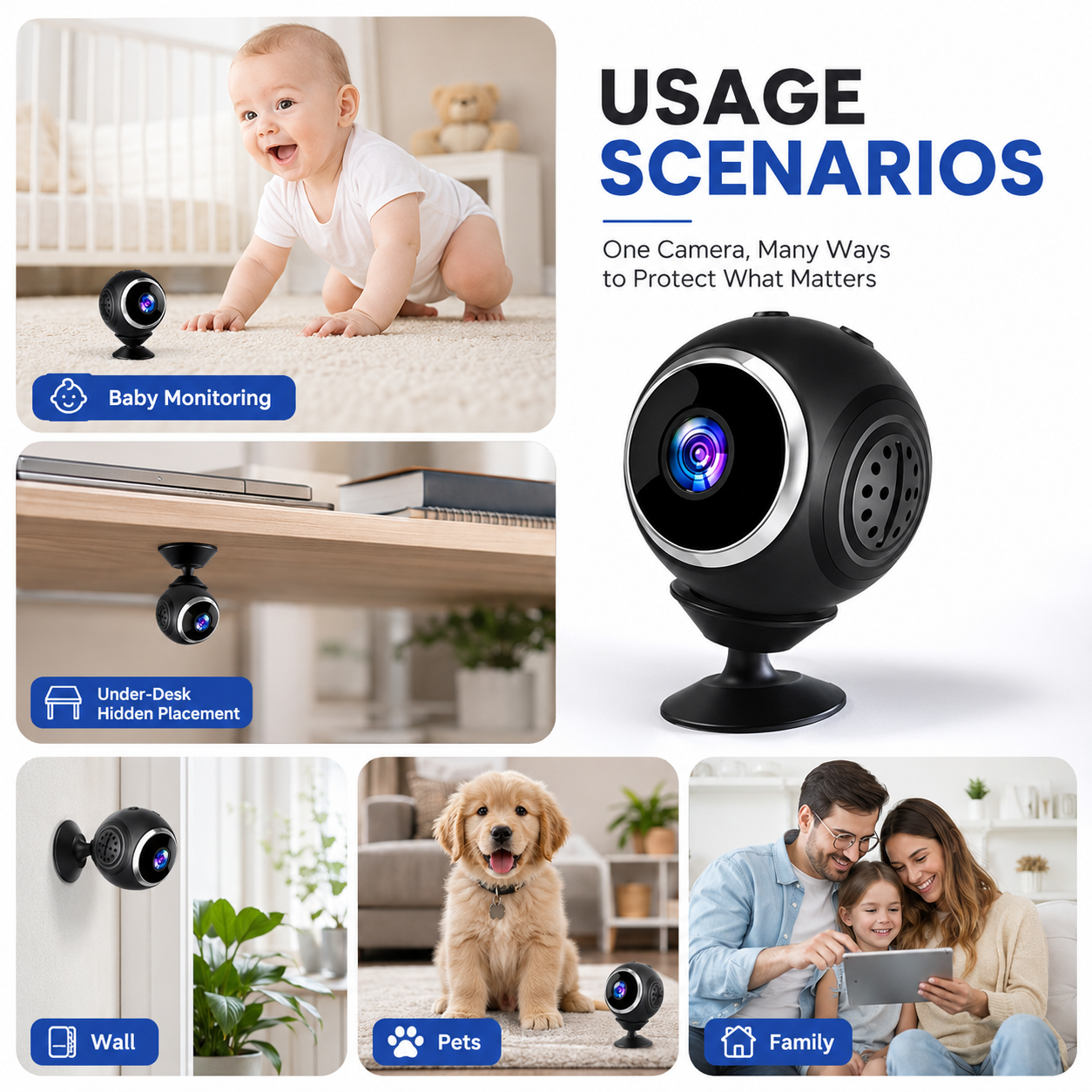 Smart Mini WiFi Security Camera