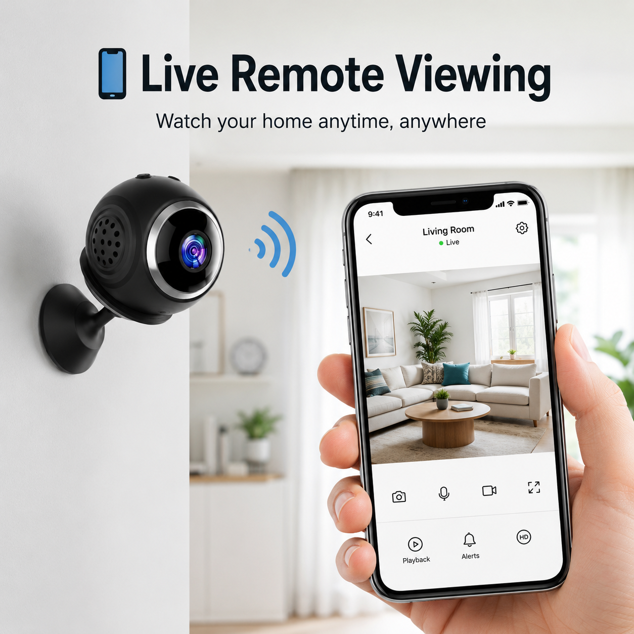Smart Mini WiFi Security Camera