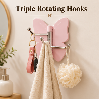Rotating Butterfly Triple Hook (Pack of 5)