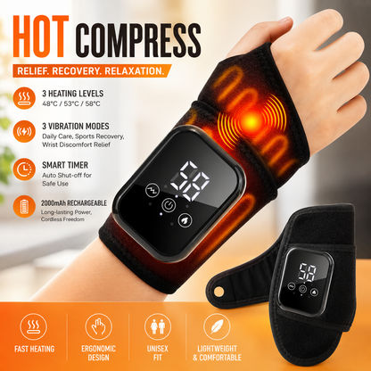 Rechargeable Heating Wrist Massager for Pain Relief