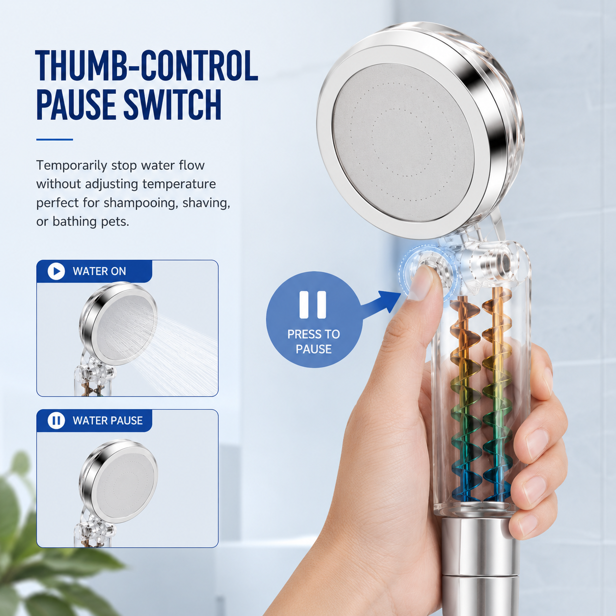 180° Rotating Shower Head
