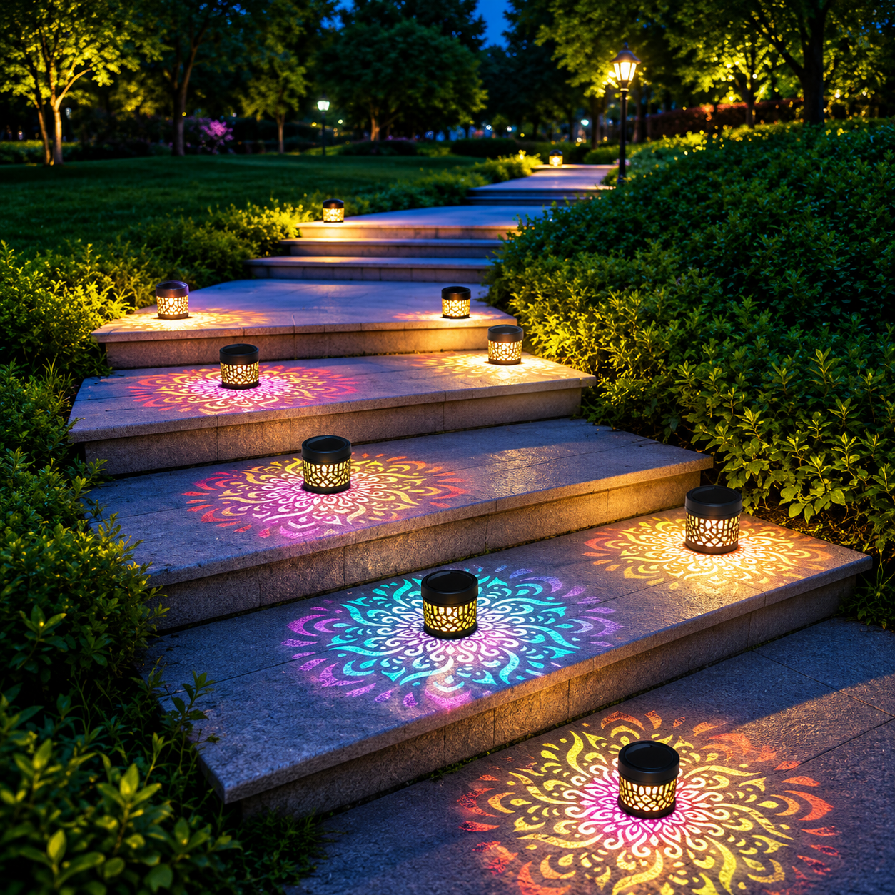 LotusGlow™ Solar Wall Light