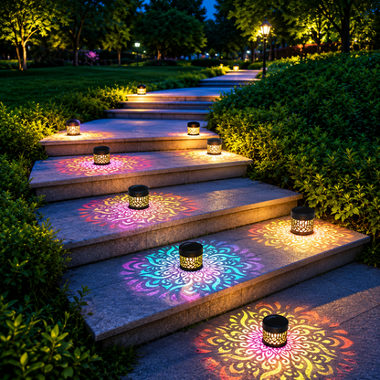 LotusGlow™ Solar Wall Light