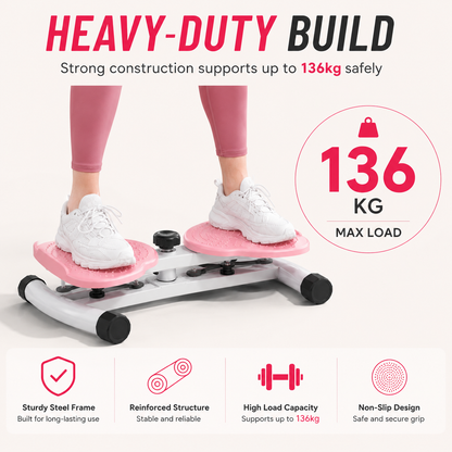360° Waist Twister Machine With Resistance Bands