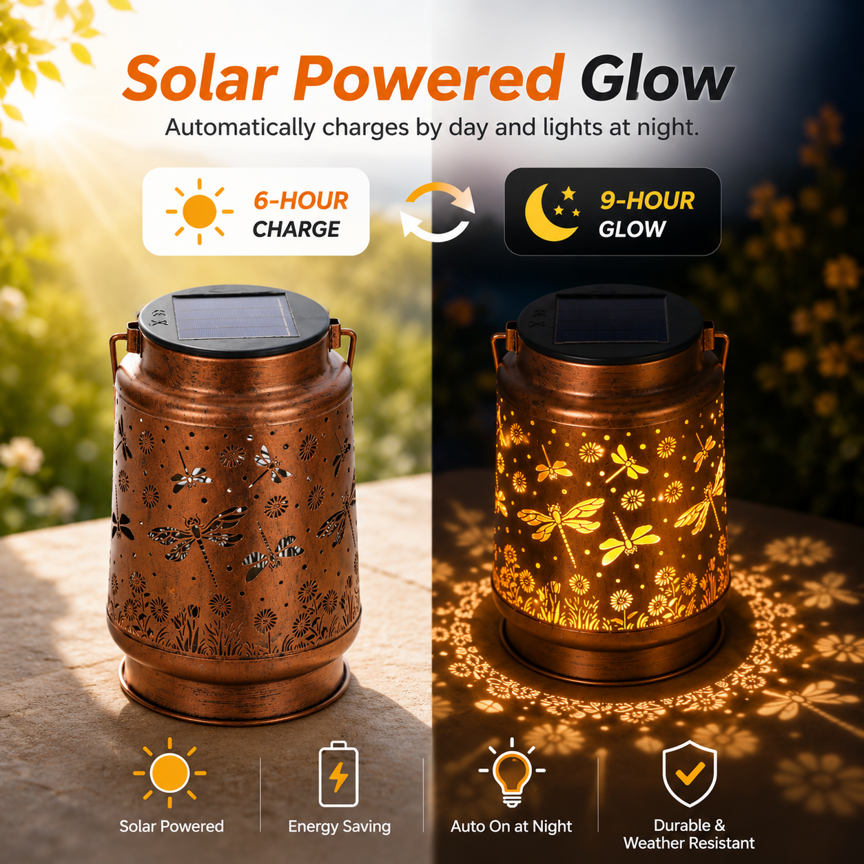 Solar-Powered Dragonfly Lantern