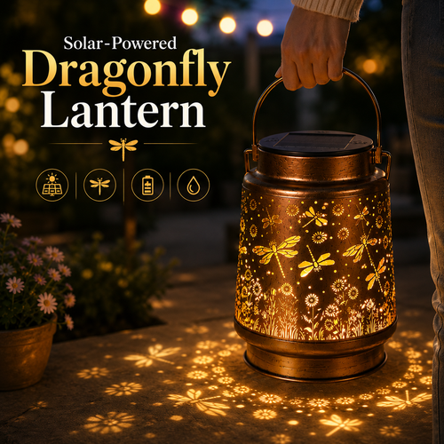 Solar-Powered Dragonfly Lantern