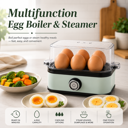 Multifunction Egg Boiler & Steamer