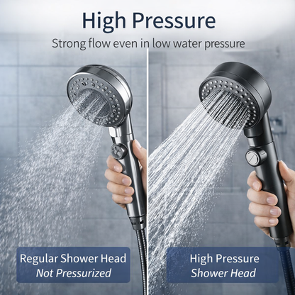 High Pressure Shower Head (5 Spray Modes)