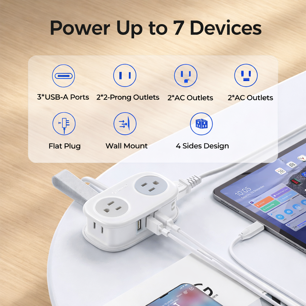 Portable Mini Extension Socket Strip