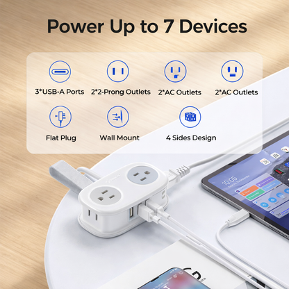 Portable Mini Extension Socket Strip