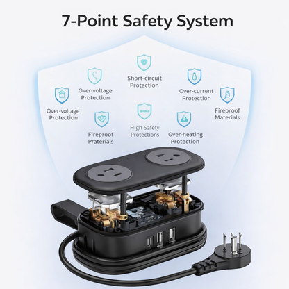 Portable Mini Extension Socket Strip