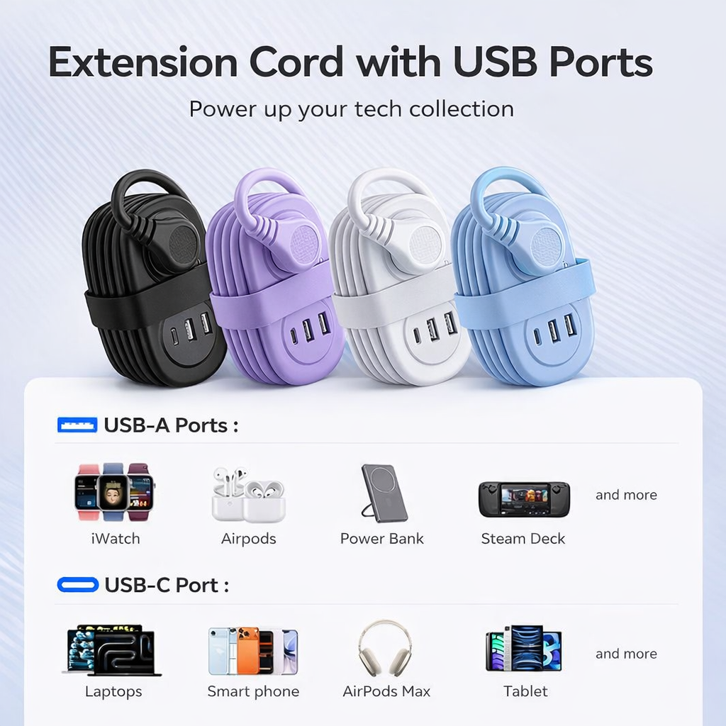 Portable Mini Extension Socket Strip