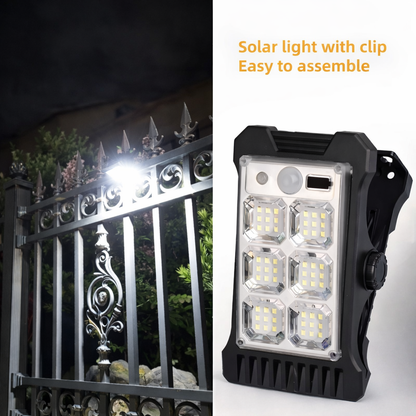 Solar Power Clip On Motion Sensor LED Light