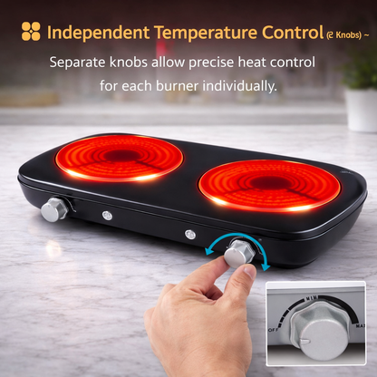 Electric Double Induction Kitchen Burner
