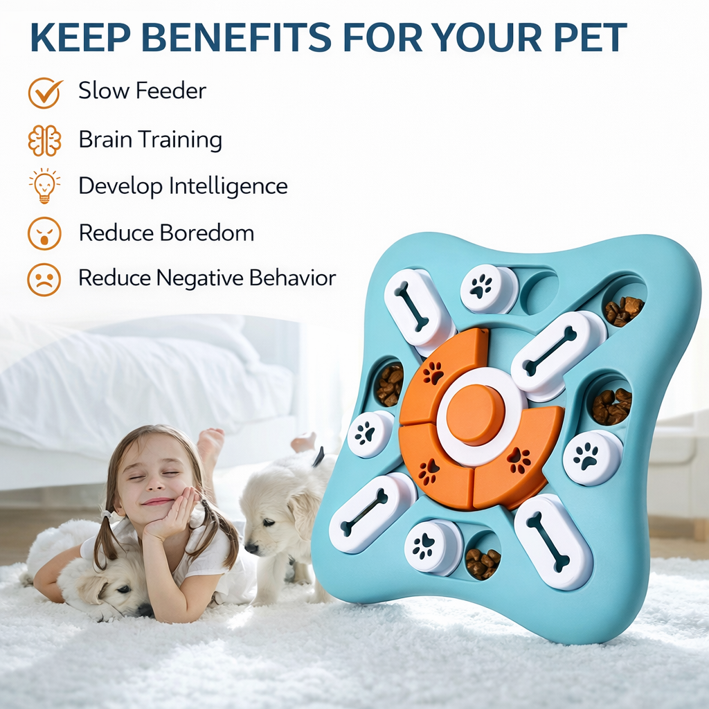 Interactive Dog Puzzle Toy for Brain Stimulation