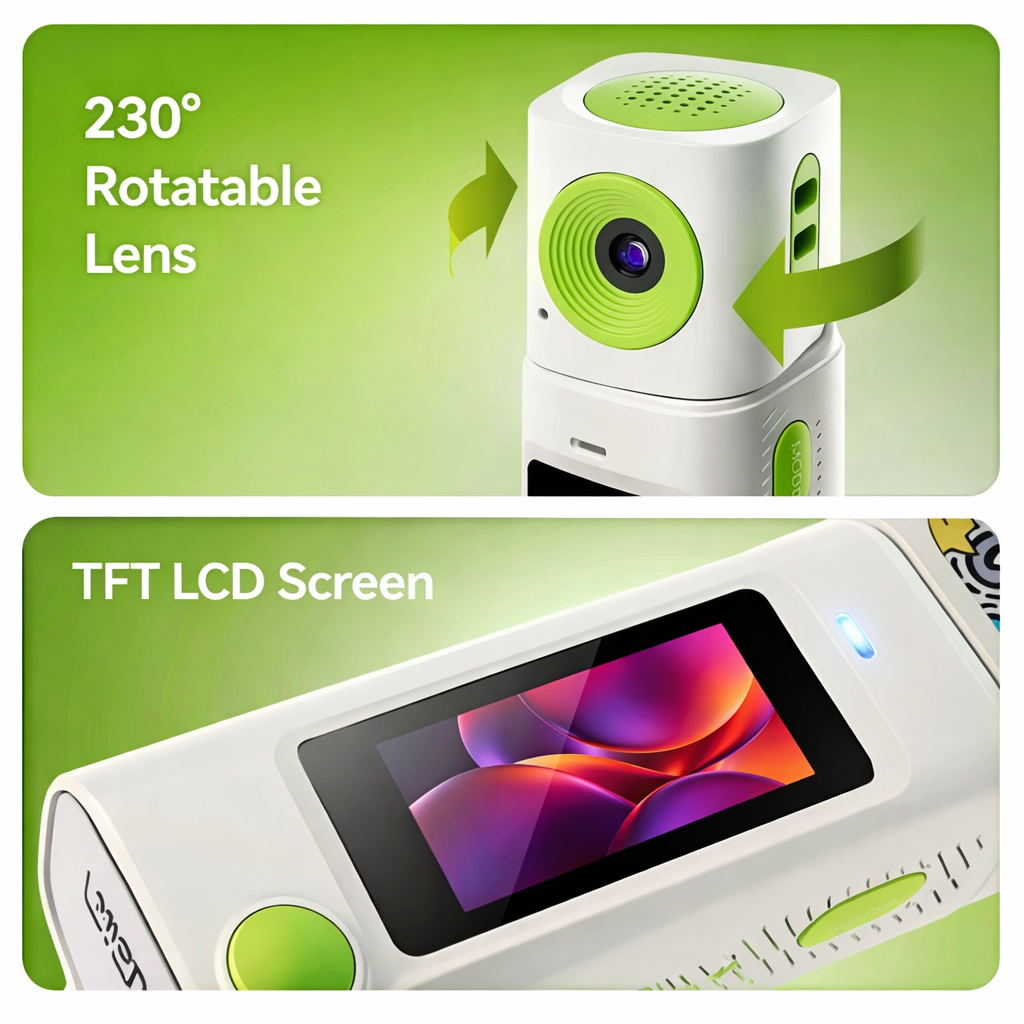Mini Digital Camera with 230° Rotation