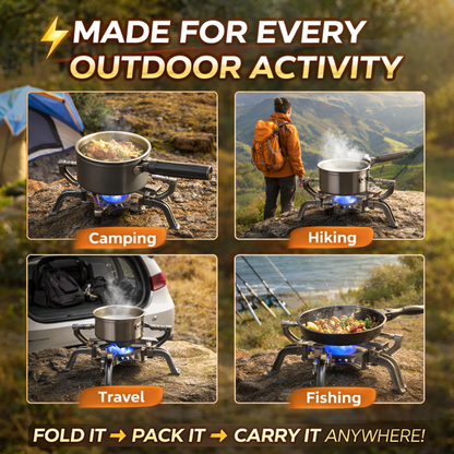 Foldable Circle Gas Burner – Camping Stove