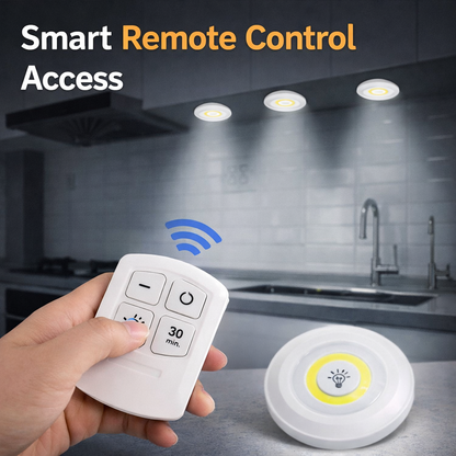 Wireless Under Cabinet Light With Remote (Pack Of 3)