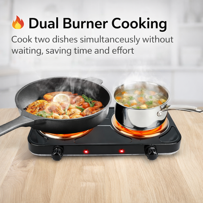 Portable Electric Double Burner