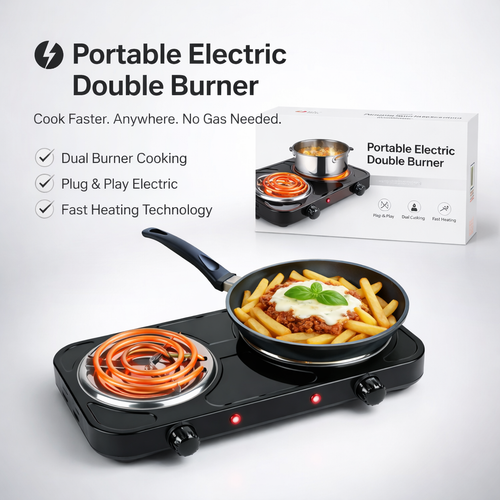 Portable Electric Double Burner