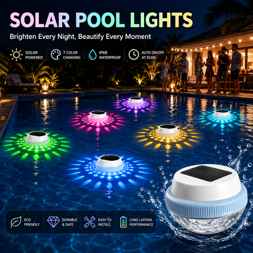 Solar Floating Pool RGB Light (Pack Of 2)