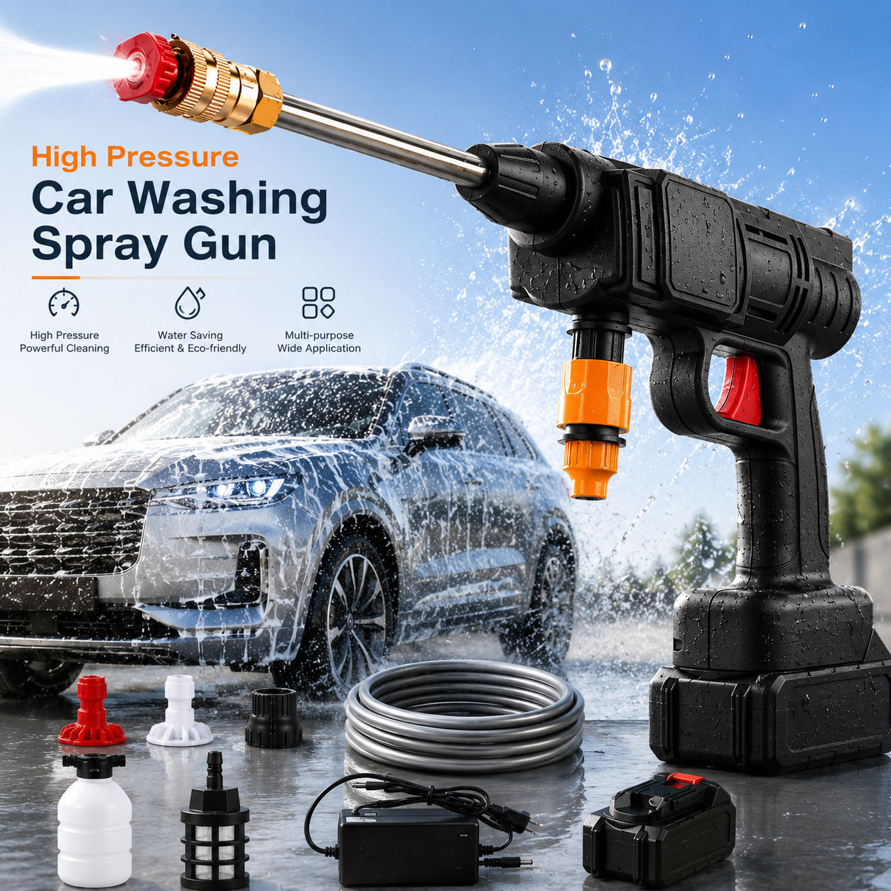 High Pressure Car Washing Spray Gun