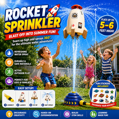 360 Rotation Water Rocket Sprinkler