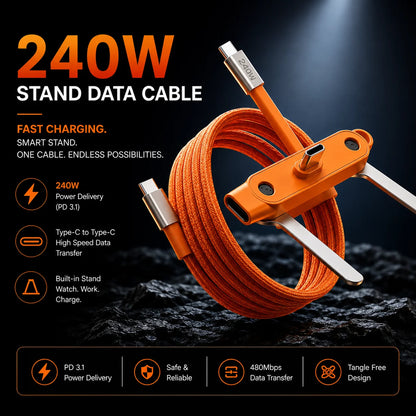 Folding Stand Charging Cable