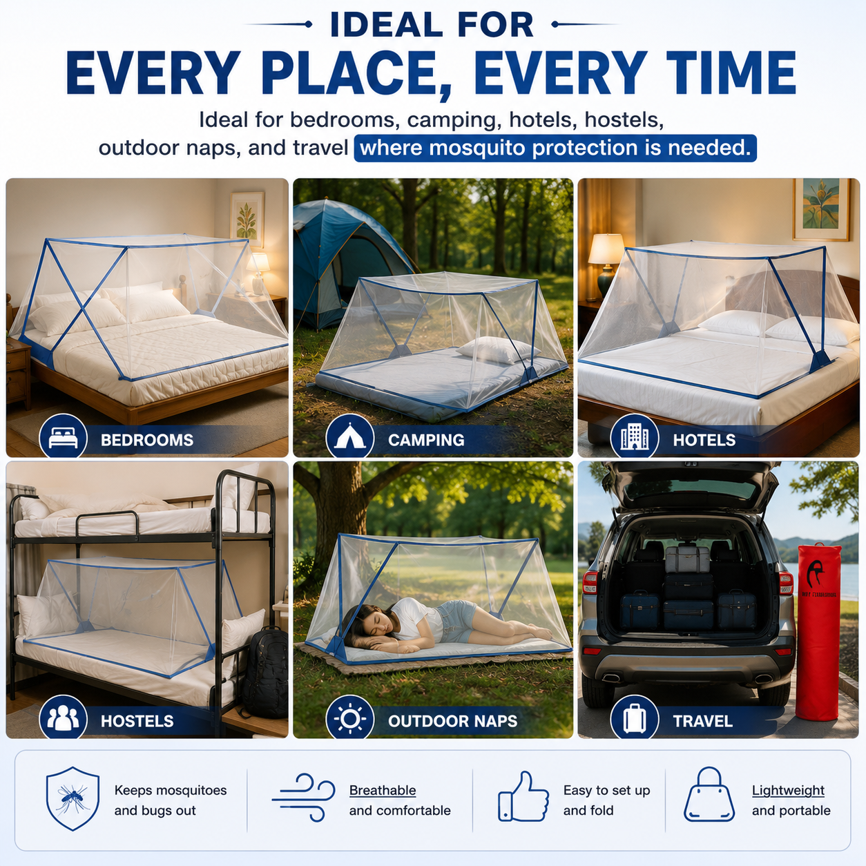 Foldable Mesh Mosquito Tent