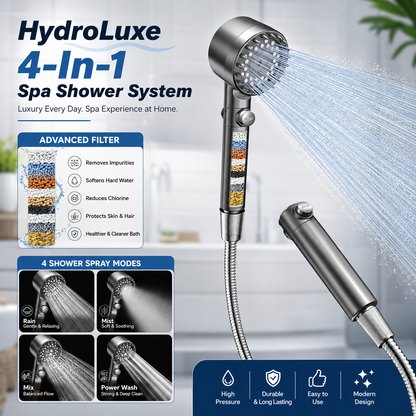 HydroLuxe 4-In-1 Spa Shower System