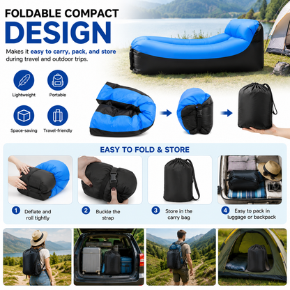 Inflatable Waterproof Air Sofa/Bed With Pump