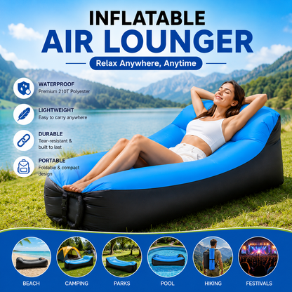 Inflatable Waterproof Air Sofa/Bed With Pump