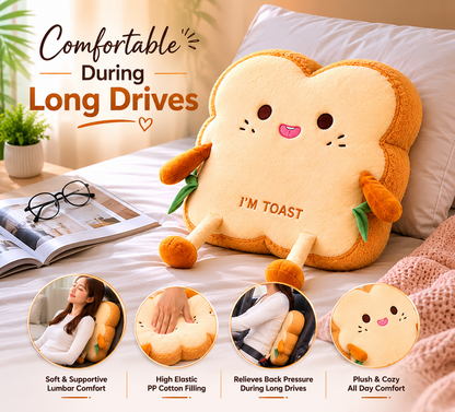 Toast Lumbar Support Cushion (Car & Office)