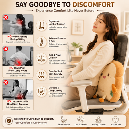 Toast Lumbar Support Cushion (Car & Office)