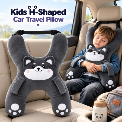 Kids H-Shaped Car Travel Pillow