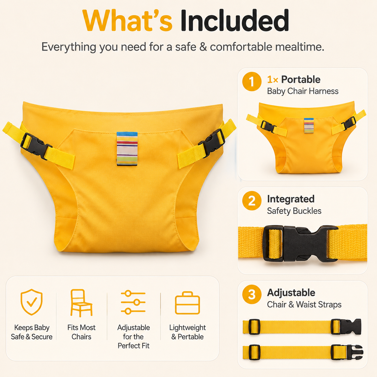 Portable Child Seat Harness