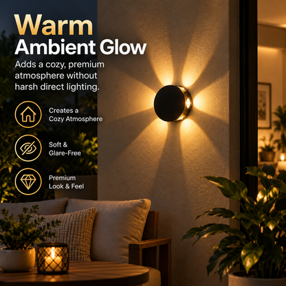 LED Waterproof Wireless Flower Wall Light
