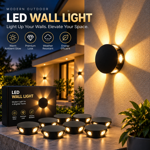 LED Waterproof Wireless Flower Wall Light