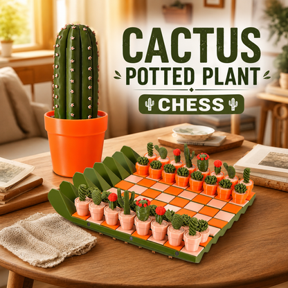 Cactus Potted Plant Chess