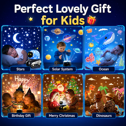 Robot Star Projector Night Light with Music Player
