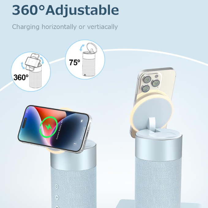 4-in-1 Bluetooth Speaker & Wireless Charger With Night Light
