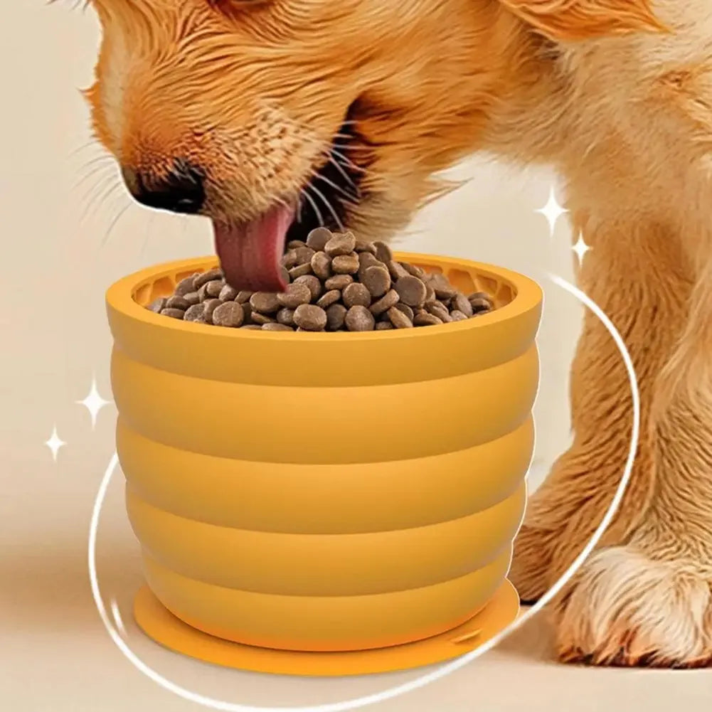 Non Slip Silicone Suction Slow Feeding Pet Bowl