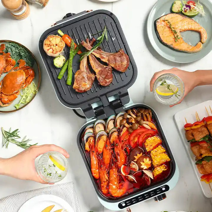 Velora 7-in-1 Smart Smokeless Grill & Hotpot